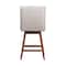 Armen Living Stancoste Swivel Counter Stool in Brown Oak Wood Finish with Beige Fabric 840254332157 - alternate 10